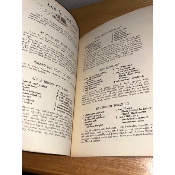 Vintage 1962 Kitchen Bouquet Recipe Booklet "Cooking With Inspiration" Book - Picture 7 of 8